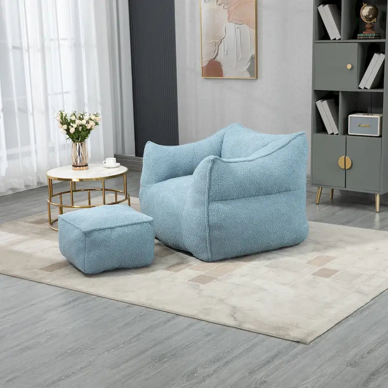 Fauteuil poire Boucle avec rembourrage en mousse à mémoire de forme pour un confort optimal
