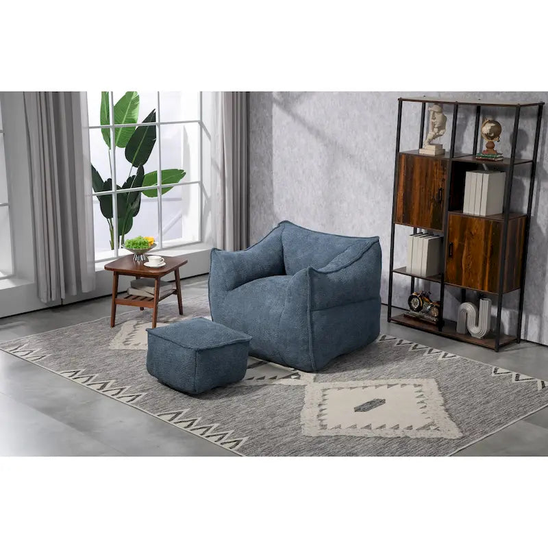 Fauteuil poire Boucle avec rembourrage en mousse à mémoire de forme pour un confort optimal