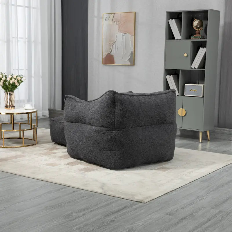 Fauteuil poire Boucle avec rembourrage en mousse à mémoire de forme pour un confort optimal