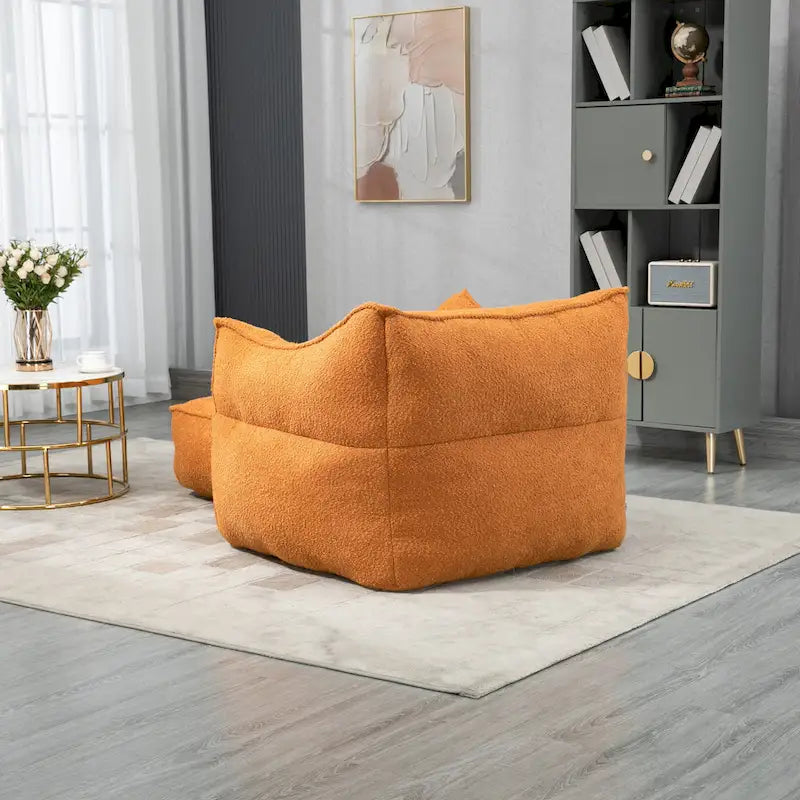 Fauteuil poire Boucle avec rembourrage en mousse à mémoire de forme pour un confort optimal