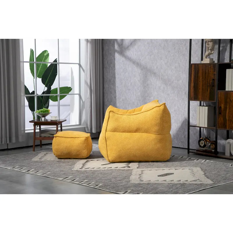 Fauteuil poire Boucle avec rembourrage en mousse à mémoire de forme pour un confort optimal