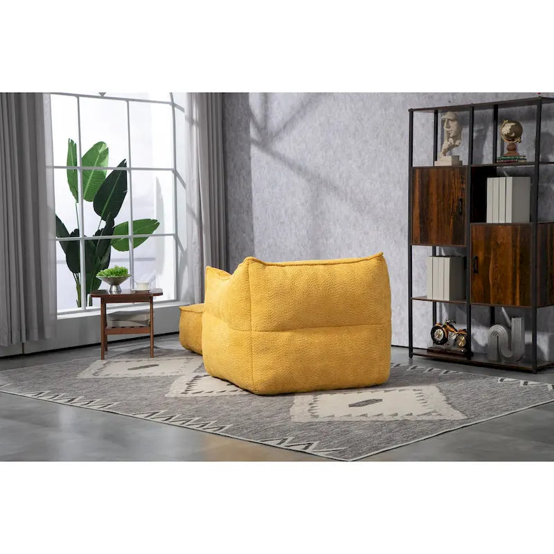 Fauteuil poire Boucle avec rembourrage en mousse à mémoire de forme pour un confort optimal