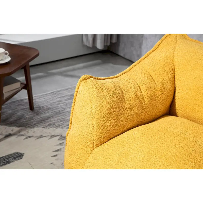 Fauteuil poire Boucle avec rembourrage en mousse à mémoire de forme pour un confort optimal