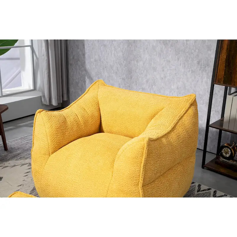 Fauteuil poire Boucle avec rembourrage en mousse à mémoire de forme pour un confort optimal