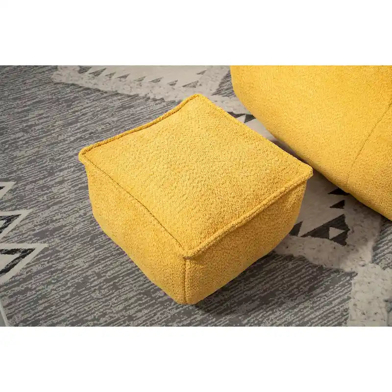 Fauteuil poire Boucle avec rembourrage en mousse à mémoire de forme pour un confort optimal