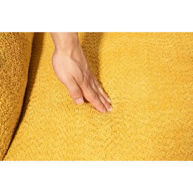 Fauteuil poire Boucle avec rembourrage en mousse à mémoire de forme pour un confort optimal