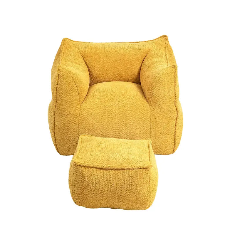 Fauteuil poire Boucle avec rembourrage en mousse à mémoire de forme pour un confort optimal