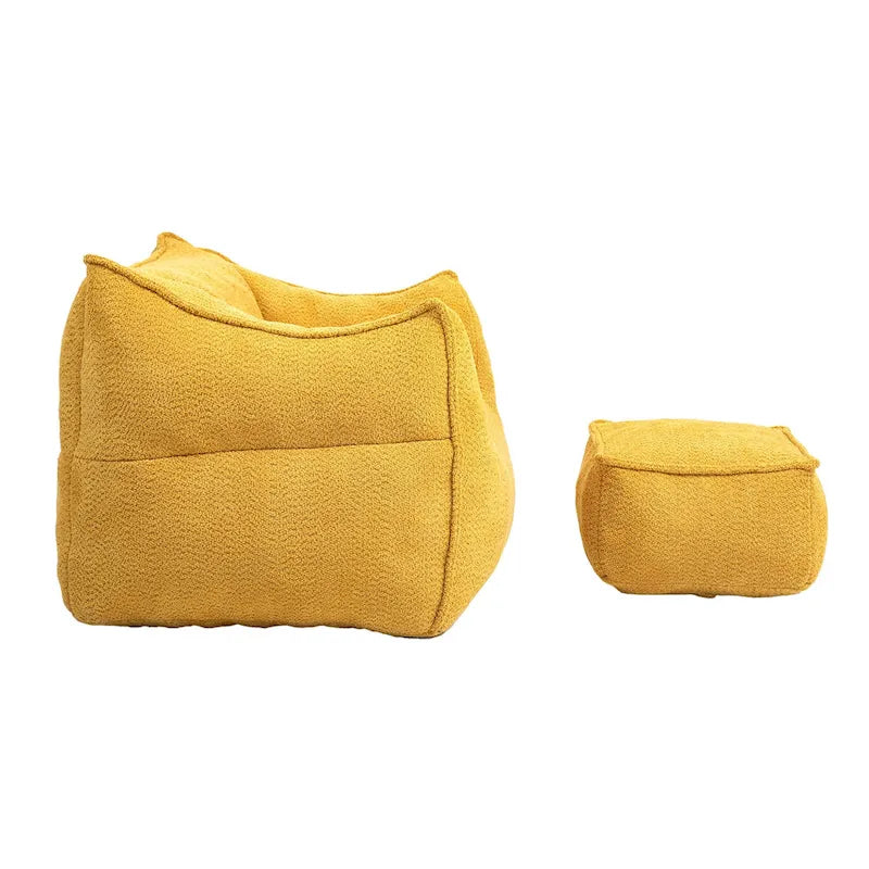 Fauteuil poire Boucle avec rembourrage en mousse à mémoire de forme pour un confort optimal