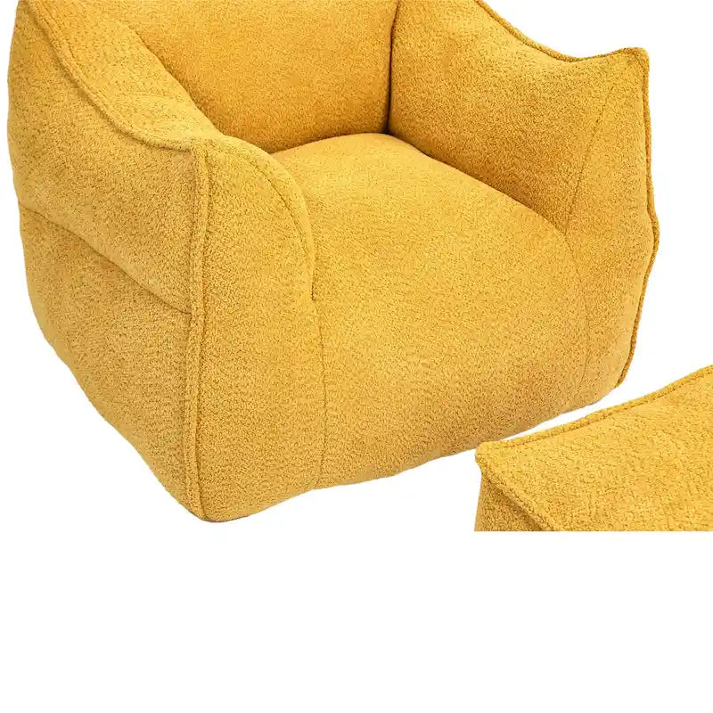 Fauteuil poire Boucle avec rembourrage en mousse à mémoire de forme pour un confort optimal