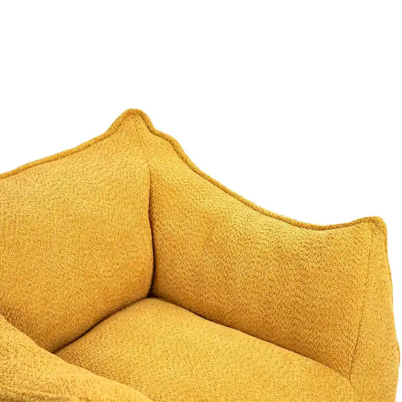 Fauteuil poire Boucle avec rembourrage en mousse à mémoire de forme pour un confort optimal