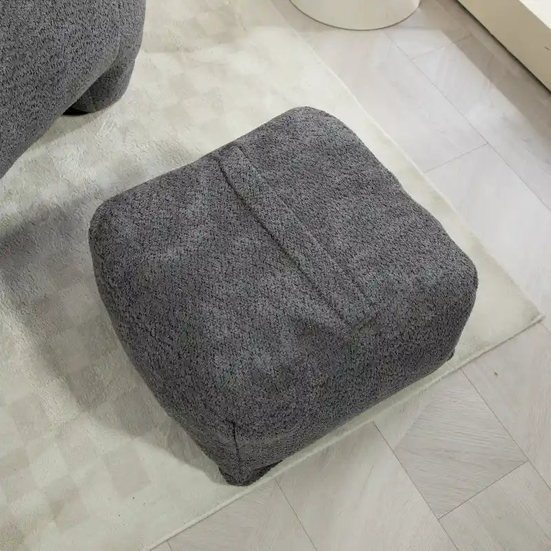 Fauteuil poire Boucle avec rembourrage en mousse à mémoire de forme pour un confort optimal