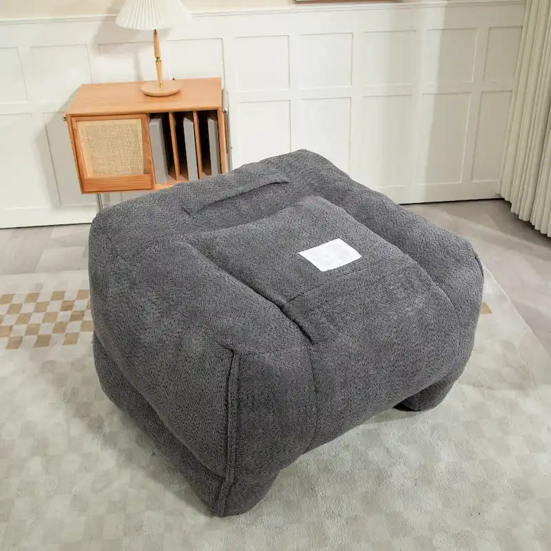 Fauteuil poire Boucle avec rembourrage en mousse à mémoire de forme pour un confort optimal