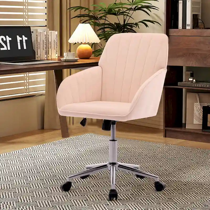 Chaise de bureau réglable, chambre à coucher, chaise pivotante ergonomique, dossier et assise, confortable pour les longues heures assises