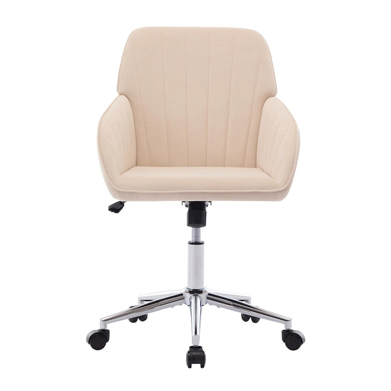 Chaise de bureau réglable, chambre à coucher, chaise pivotante ergonomique, dossier et assise, confortable pour les longues heures assises