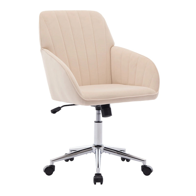 Chaise de bureau réglable, chambre à coucher, chaise pivotante ergonomique, dossier et assise, confortable pour les longues heures assises
