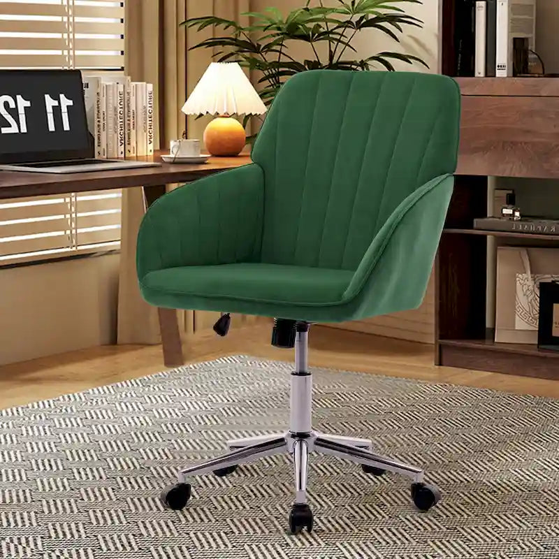 Chaise de bureau réglable, chambre à coucher, chaise pivotante ergonomique, dossier et assise, confortable pour les longues heures assises
