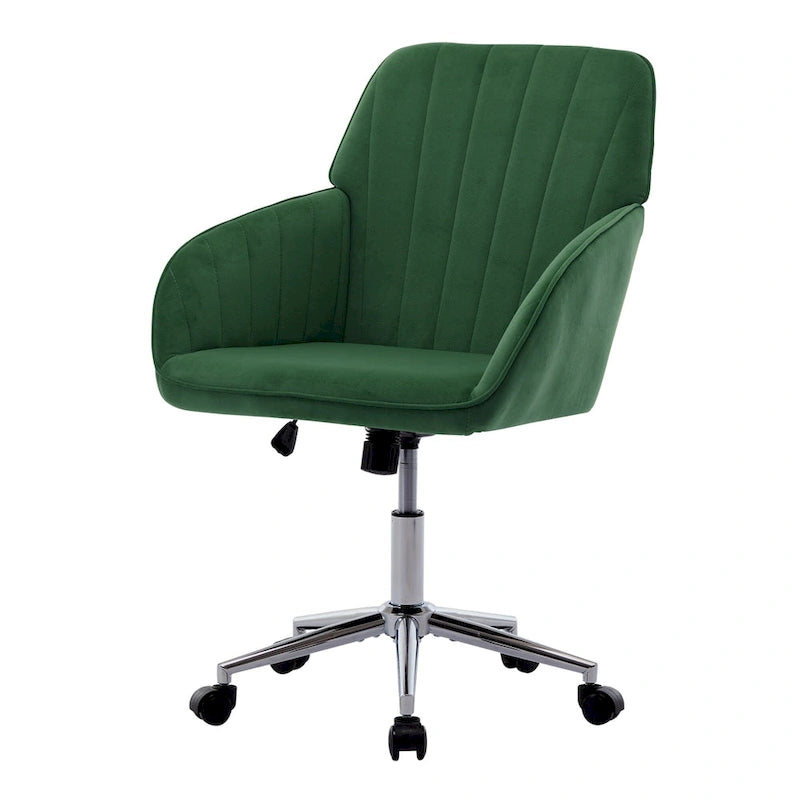 Chaise de bureau réglable, chambre à coucher, chaise pivotante ergonomique, dossier et assise, confortable pour les longues heures assises
