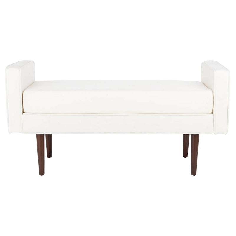Banc Mid-Century Modern de 25 pouces - 49 L x 18 P x 25 H - 49Lx18Px25H