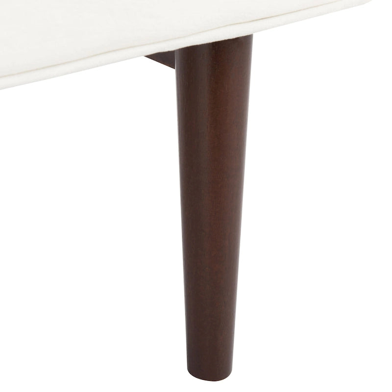 Banc Mid-Century Modern de 25 pouces - 49 L x 18 P x 25 H - 49Lx18Px25H