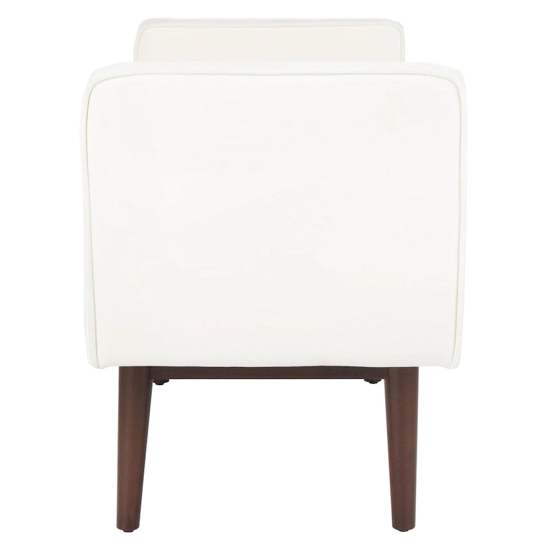 Banc Mid-Century Modern de 25 pouces - 49 L x 18 P x 25 H - 49Lx18Px25H