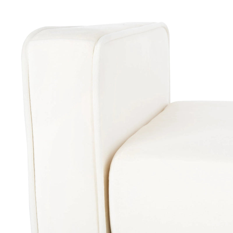Banc Mid-Century Modern de 25 pouces - 49 L x 18 P x 25 H - 49Lx18Px25H