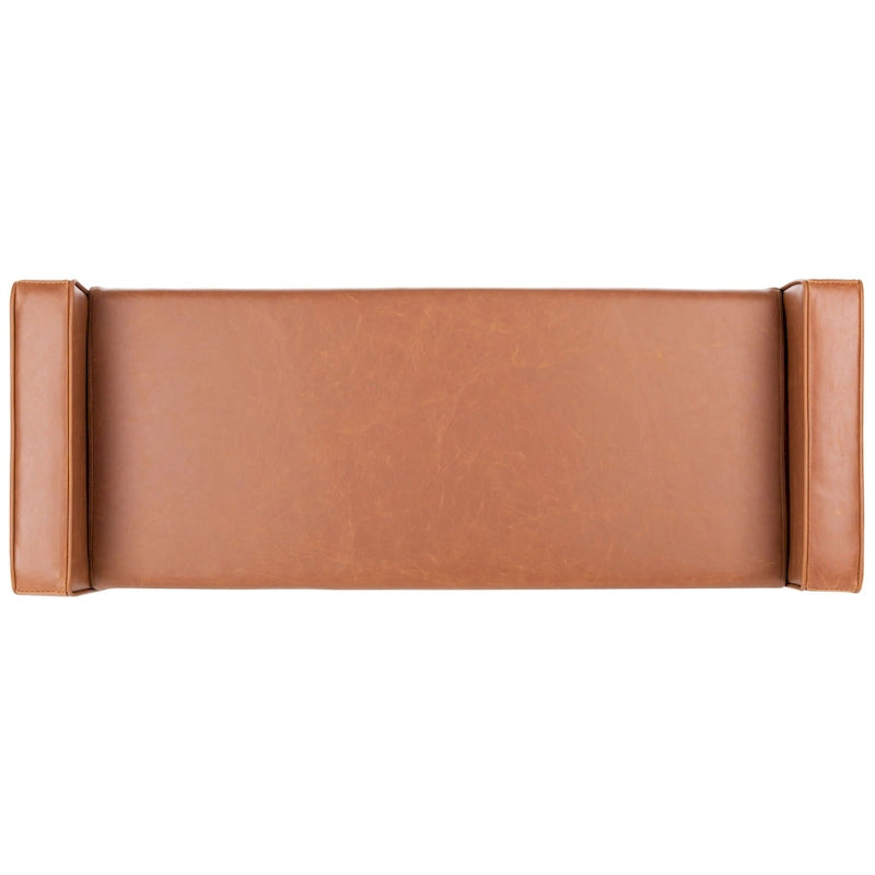 Banc Mid-Century Modern de 25 pouces - 49 L x 18 P x 25 H - 49Lx18Px25H