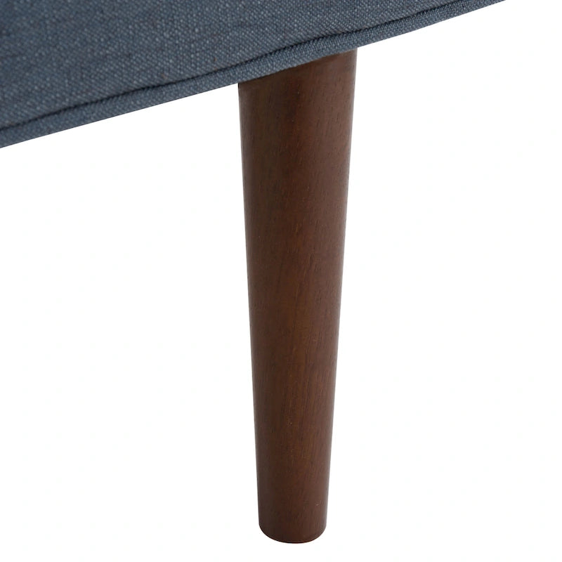 Banc Mid-Century Modern de 25 pouces - 49 L x 18 P x 25 H - 49Lx18Px25H