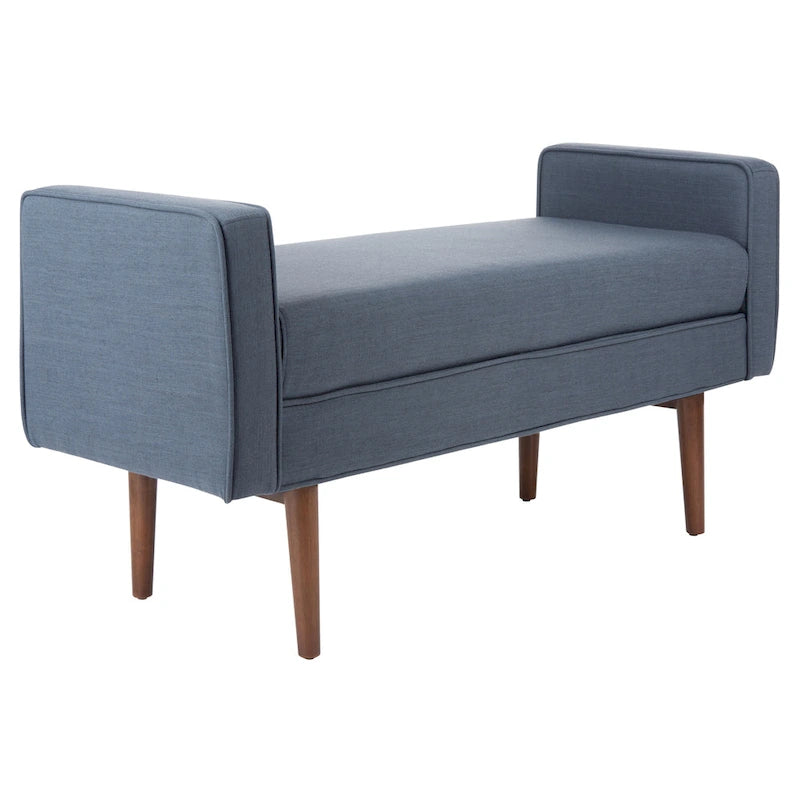 Banc Mid-Century Modern de 25 pouces - 49 L x 18 P x 25 H - 49Lx18Px25H