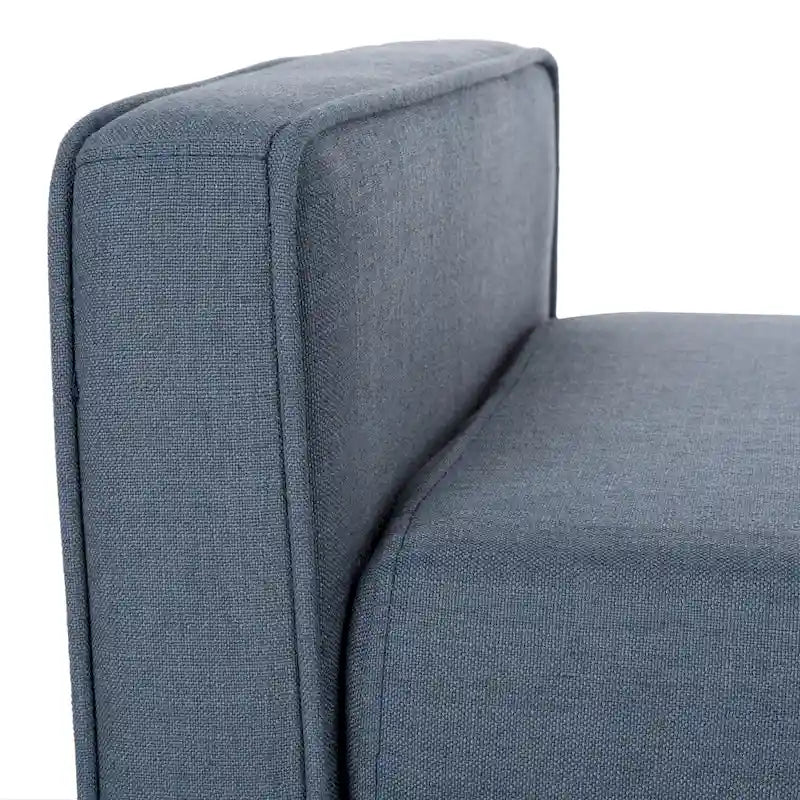 Banc Mid-Century Modern de 25 pouces - 49 L x 18 P x 25 H - 49Lx18Px25H