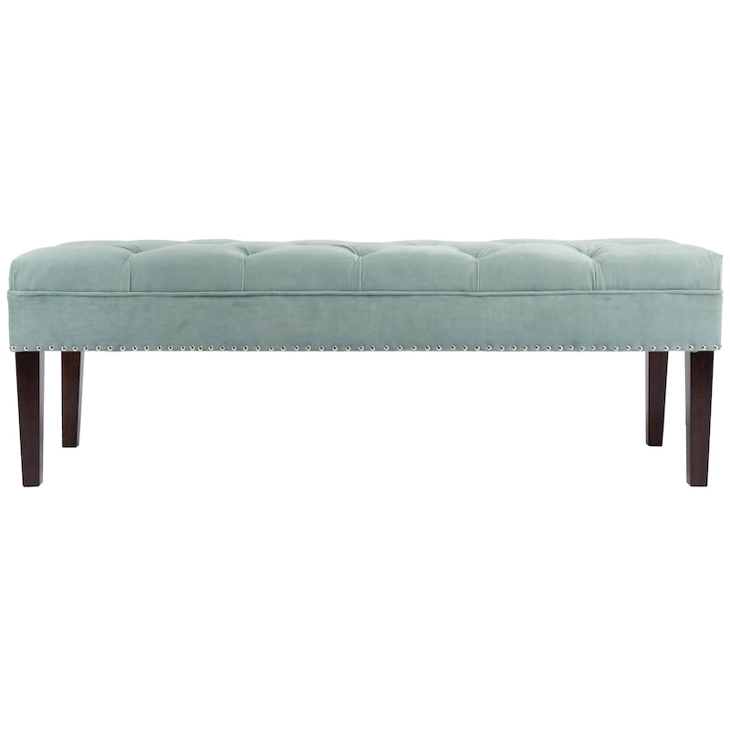 Banc de salon rembourré capitonné de style milieu de siècle
