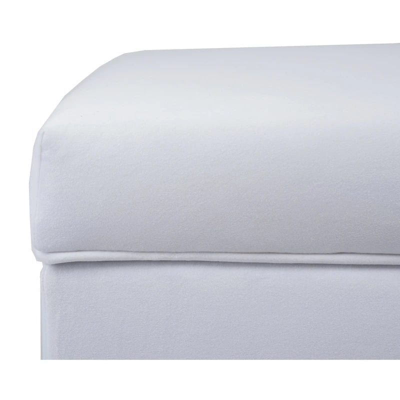Banc de salon rembourré capitonné de style milieu de siècle