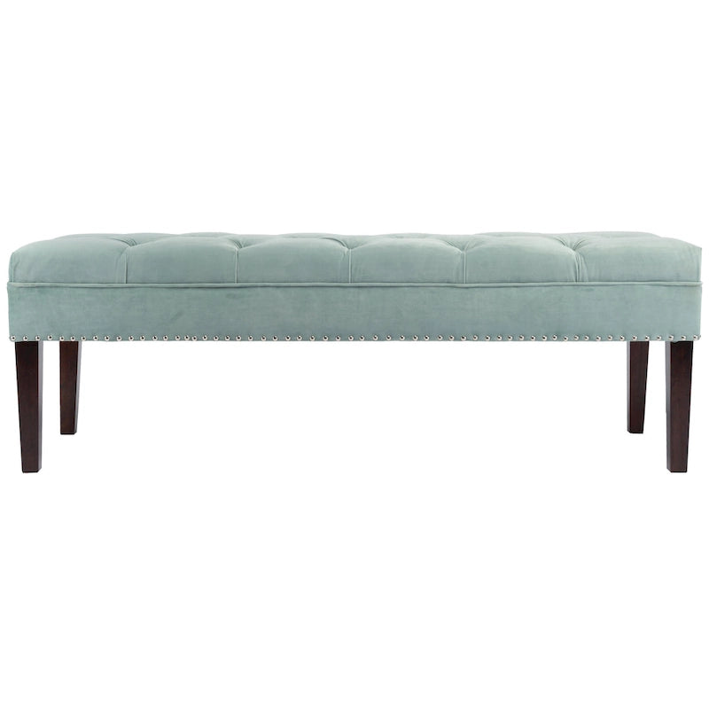 Banc de salon rembourré capitonné de style milieu de siècle