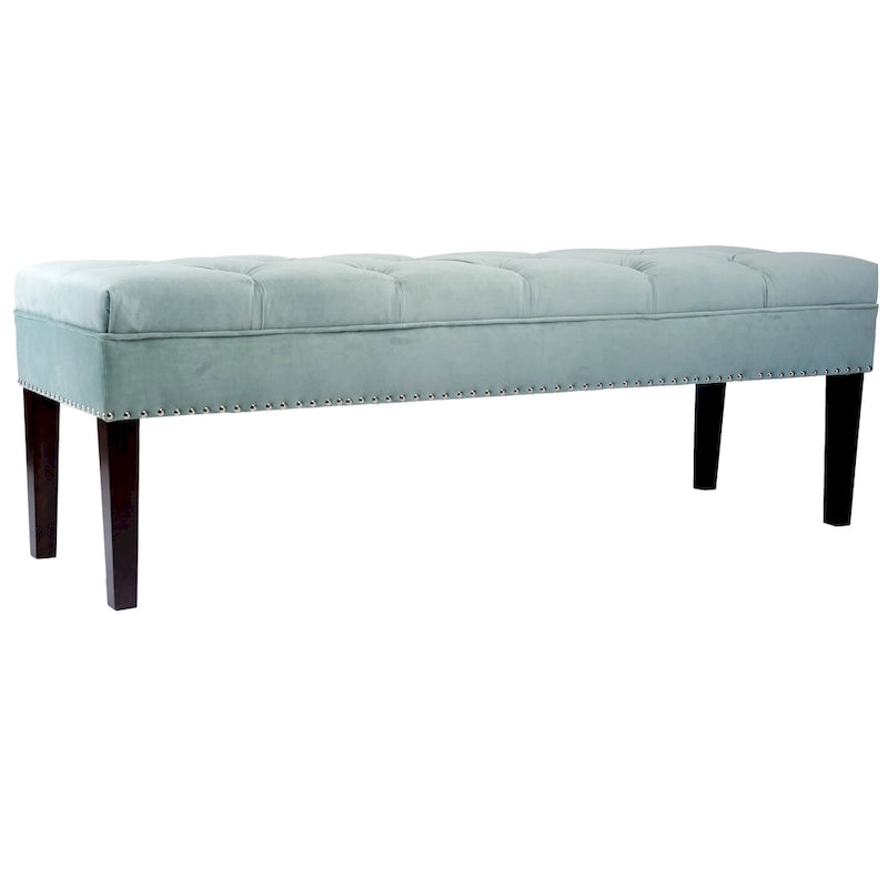 Banc de salon rembourré capitonné de style milieu de siècle