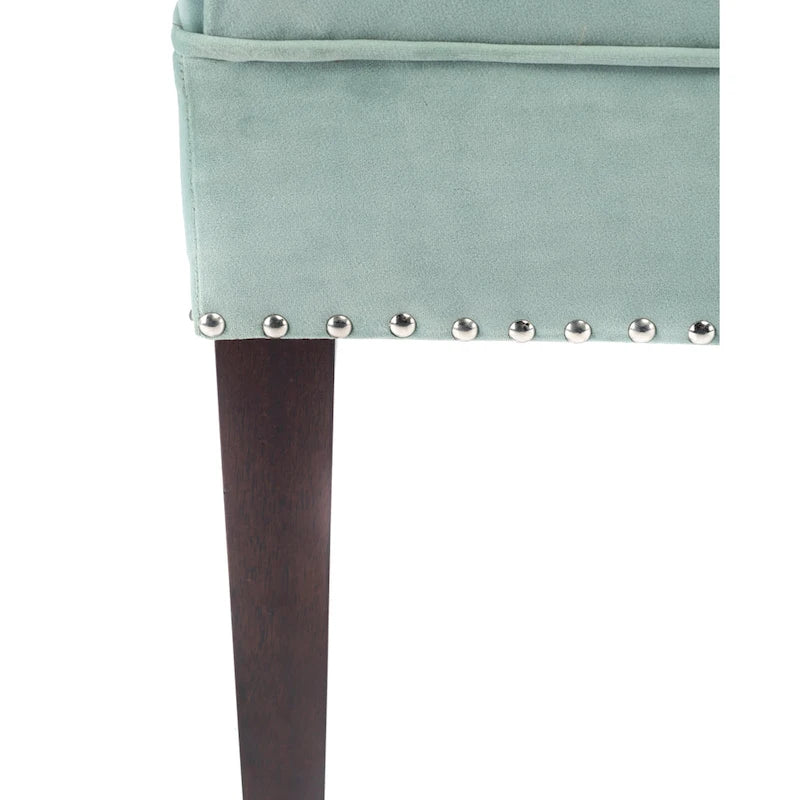 Banc de salon rembourré capitonné de style milieu de siècle