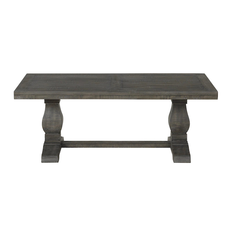 Table basse sur pied en bois massif de 50 cm
