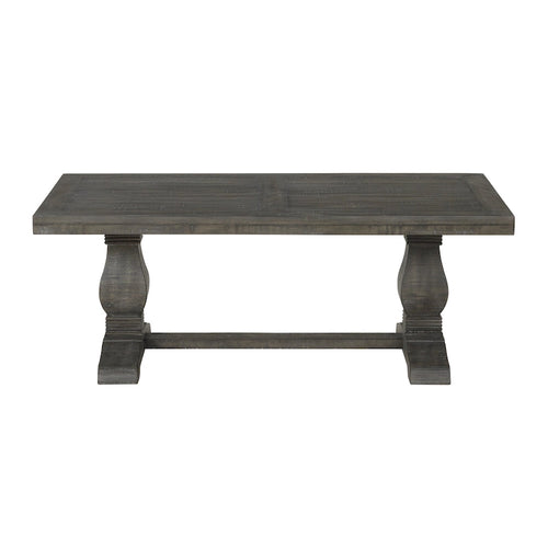 Table basse sur pied en bois massif de 50 cm
