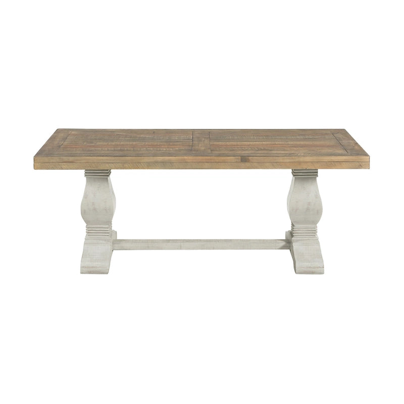 Table basse sur pied en bois massif de 50 cm
