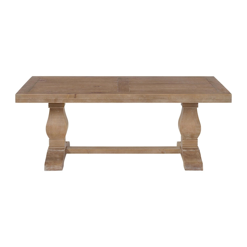 Table basse sur pied en bois massif de 50 cm