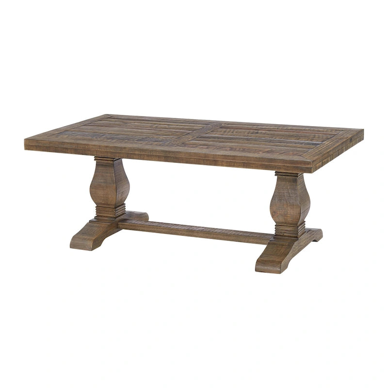 Table basse sur pied en bois massif de 50 cm