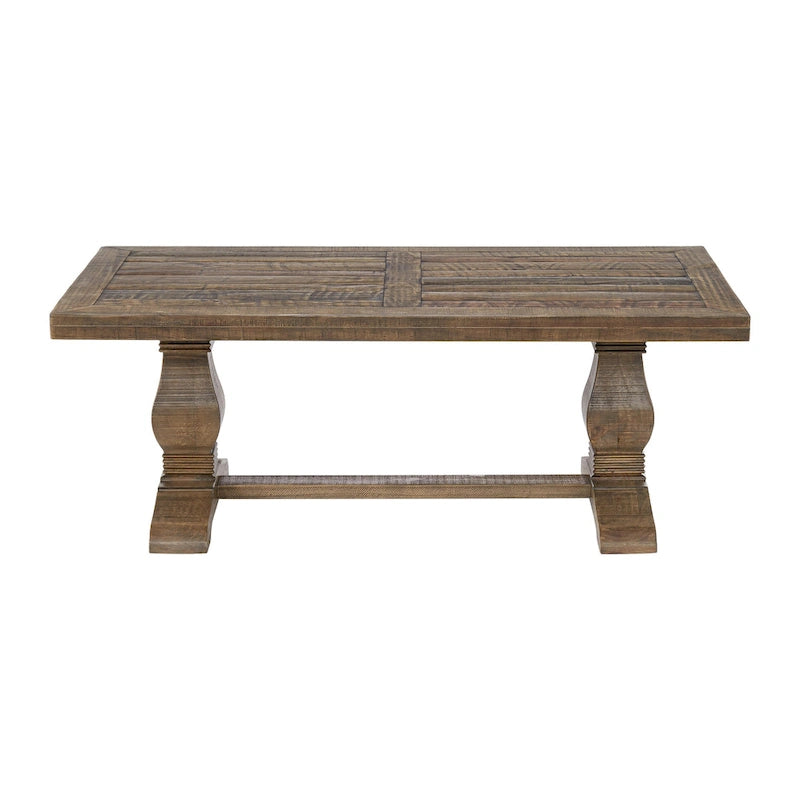Table basse sur pied en bois massif de 50 cm