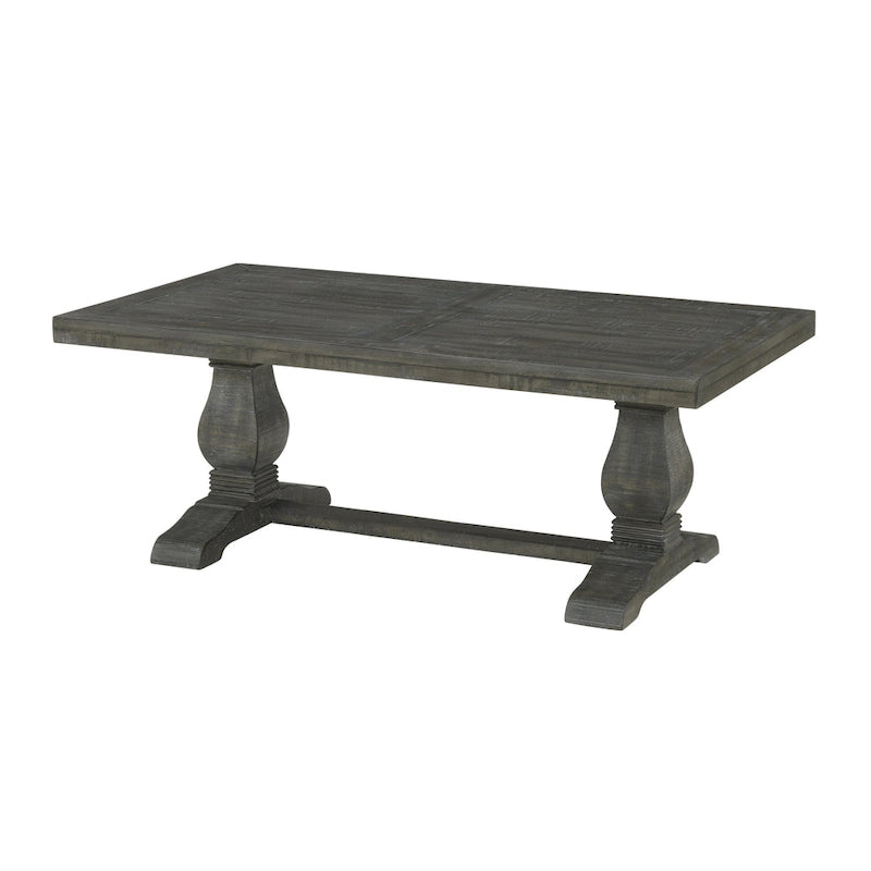 Table basse sur pied en bois massif de 50 cm
