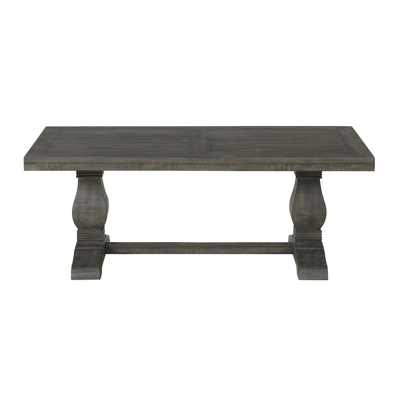 Table basse sur pied en bois massif de 50 cm