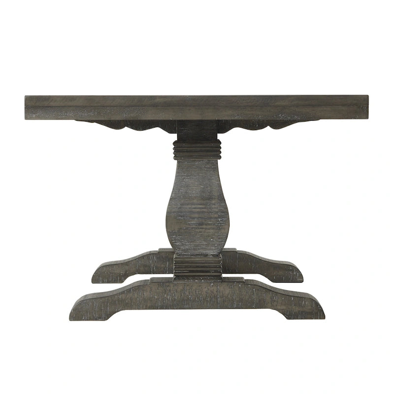 Table basse sur pied en bois massif de 50 cm
