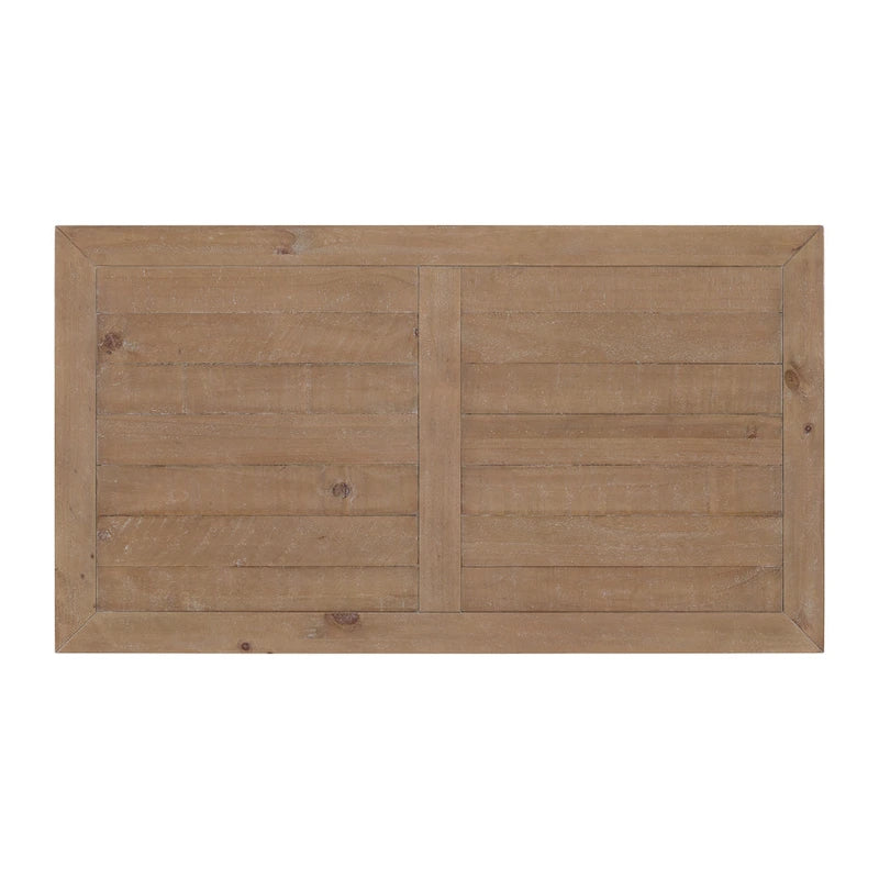 Table basse sur pied en bois massif de 50 cm