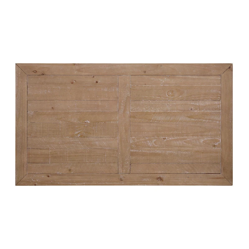 Table basse sur pied en bois massif de 50 cm