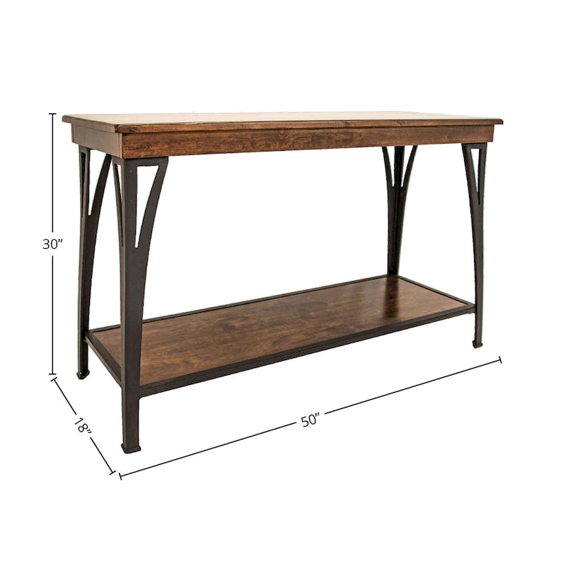 La console de canapé à 1 étagère finition cuivre