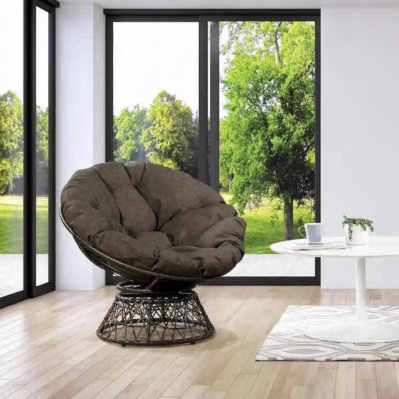 Le Fauteuil Papasan en Osier Tressé
