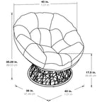 Le Fauteuil Papasan en Osier Tressé