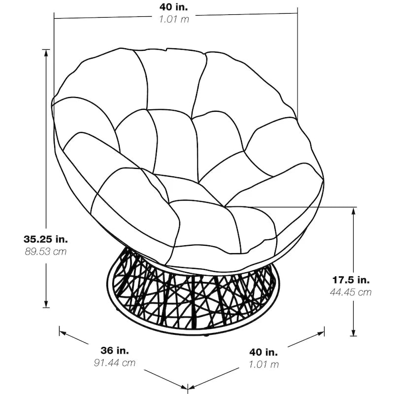 Le Fauteuil Papasan en Osier Tressé