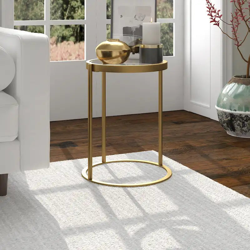 Table d'appoint ronde de 16 po de large